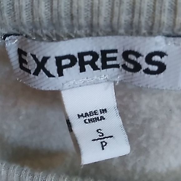 Express Sz S Sequin+Lace Cropped Owl Sweater - Picture 3 of 4